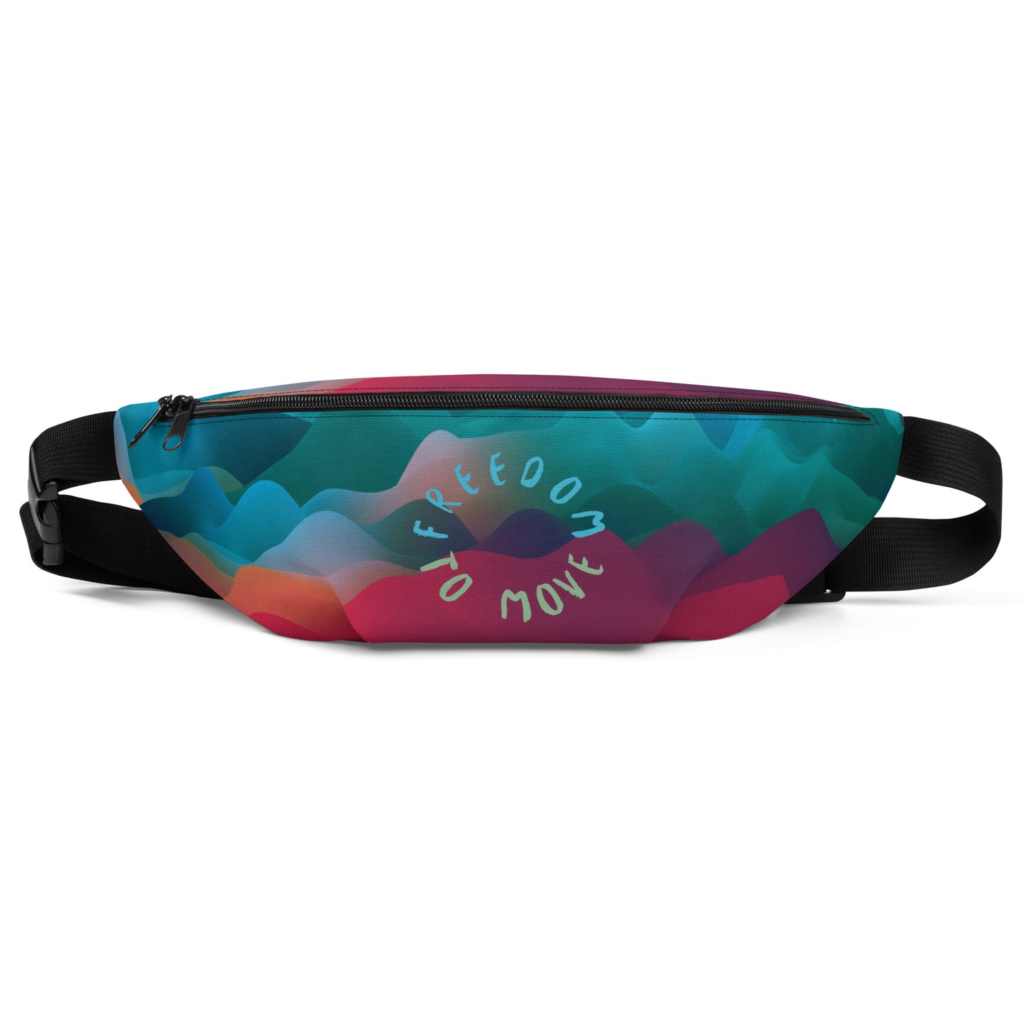 Vanwear Unisex Sling Bag / Waist Bag - Wavy Freedom