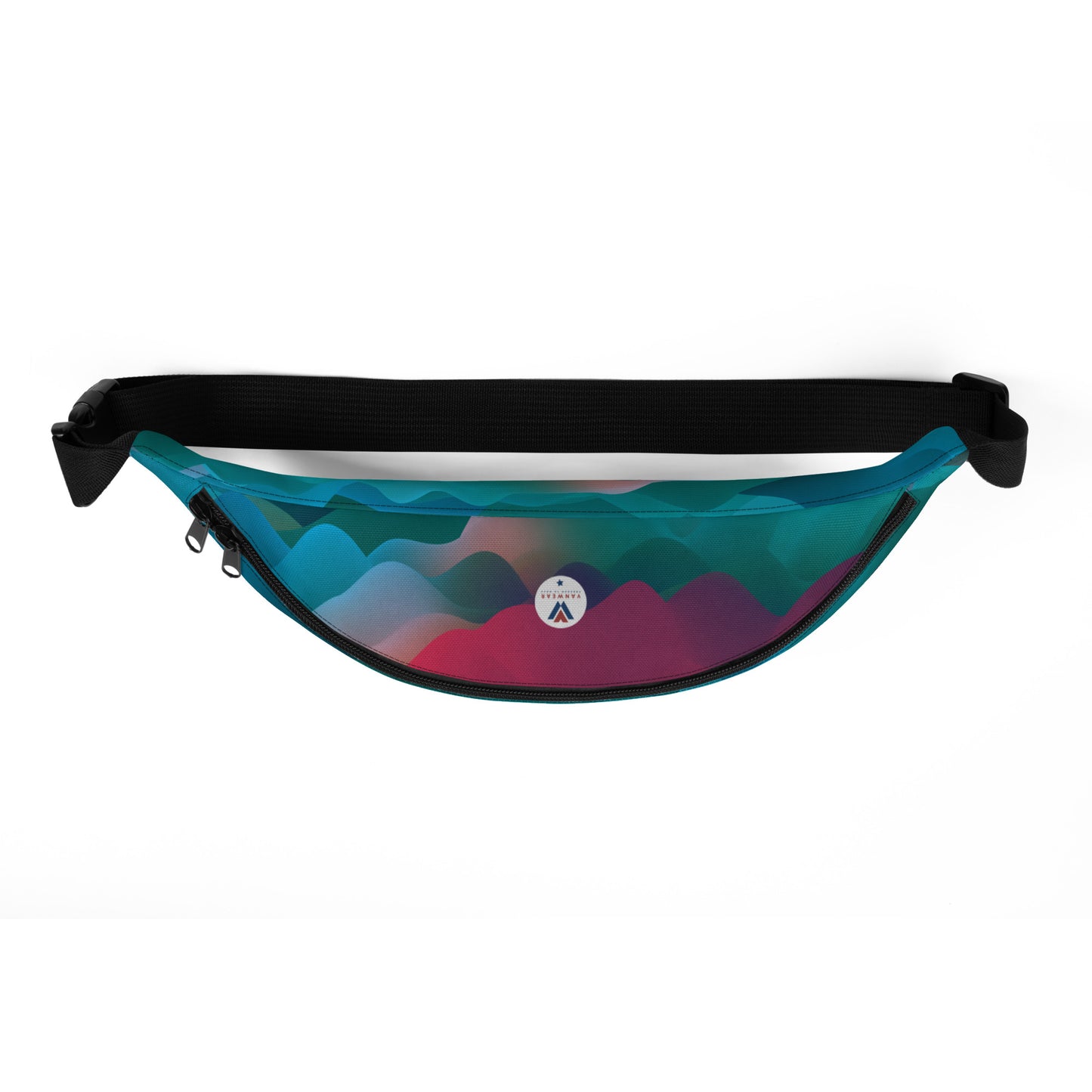Vanwear Unisex Sling Bag / Waist Bag - Wavy Freedom