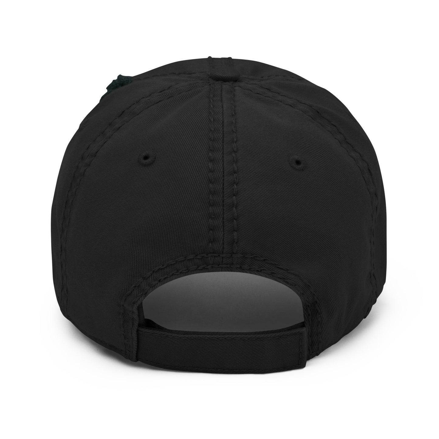 Vanwear Embroidered Motorhome Baseball Cap - White Text - Distressed Finish
