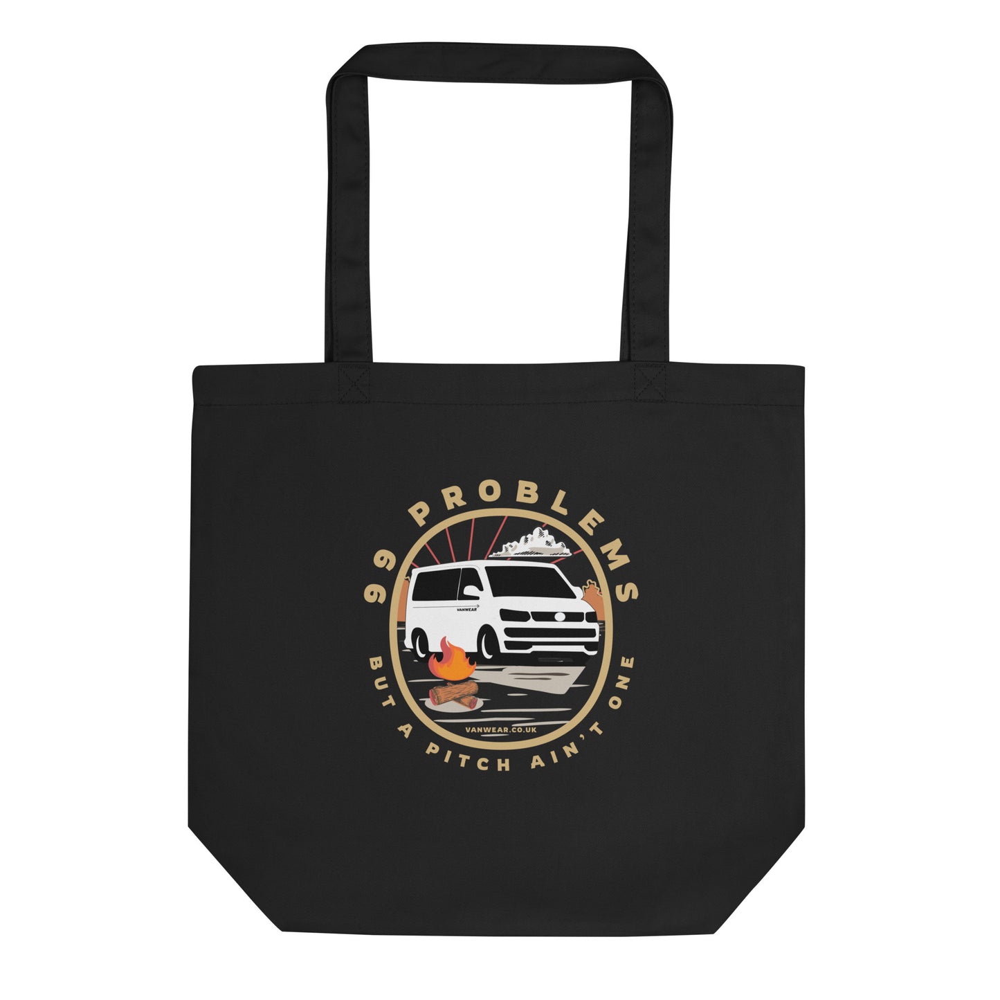 Vanwear Van Life Organic Tote Bag - 99 Problems Fireside