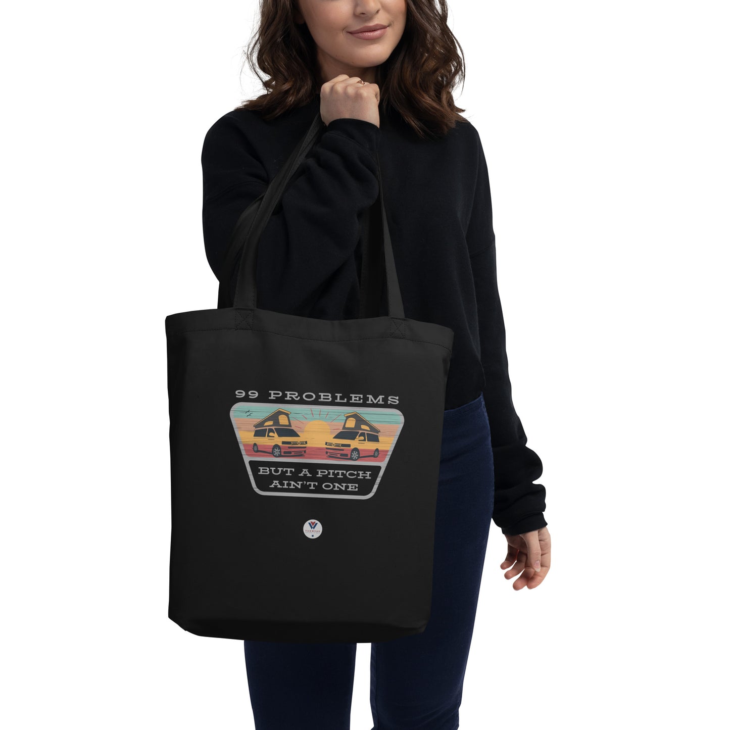 Vanwear Van Life Organic Tote Bag - 99 Problems The Twins