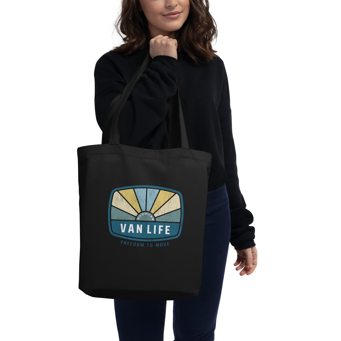 Vanwear Van Life Organic Tote Bag - Vintage Sunrays