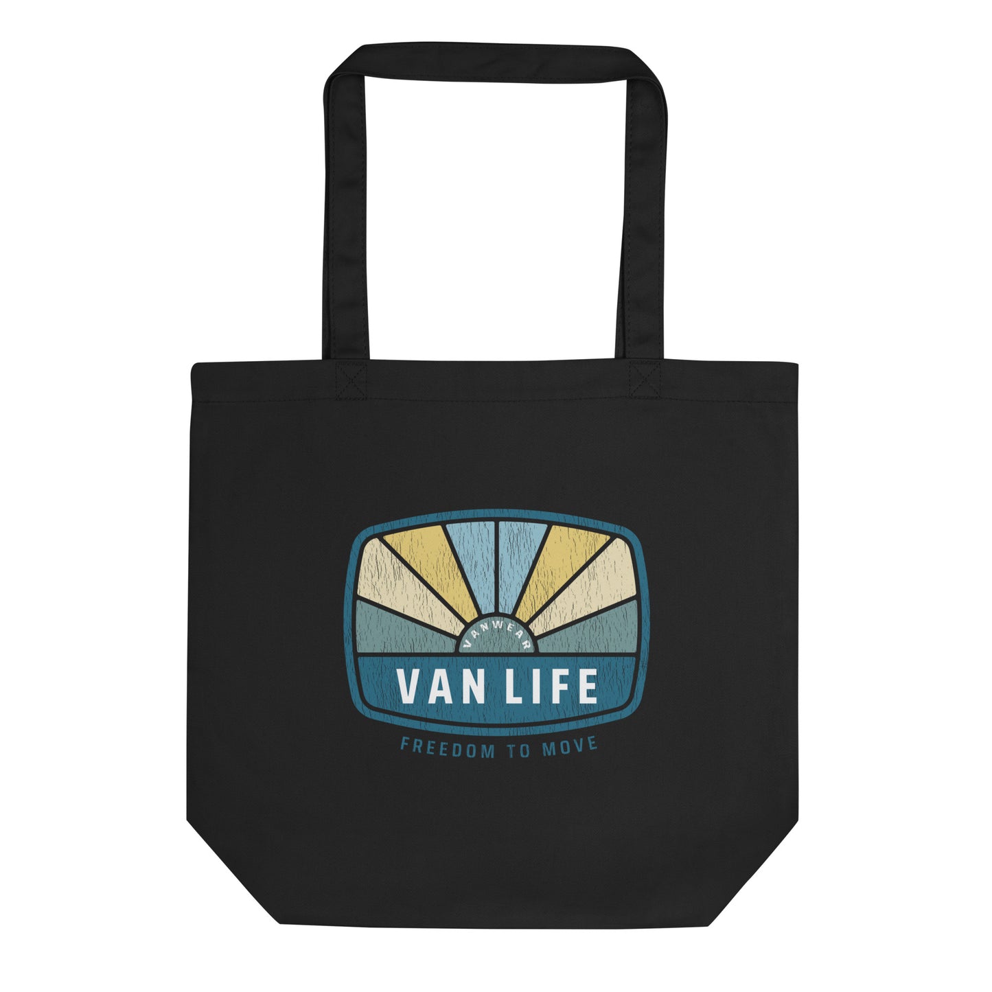 Vanwear Van Life Organic Tote Bag - Vintage Sunrays