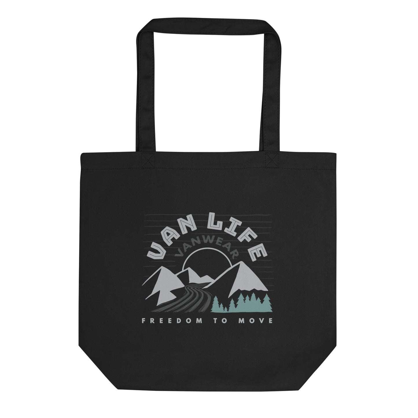 Vanwear Van Life Organic Tote Bag - Mountain Road