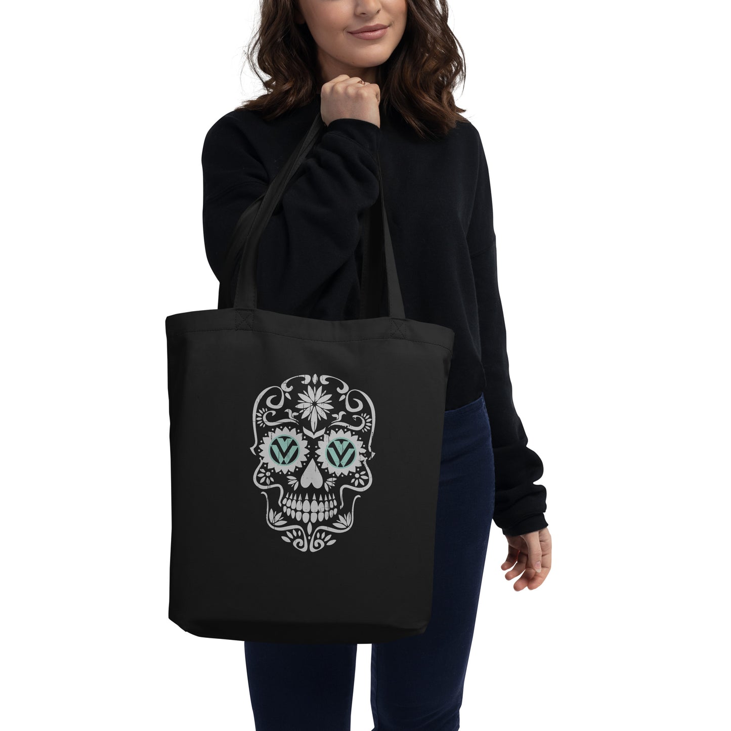 Vanwear Van Life Organic Tote Bag - VW Candy Skull