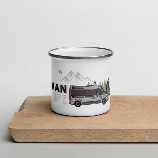 Vanwear Enamel Motorhome / Campervan Travel Mug - Boxer Style