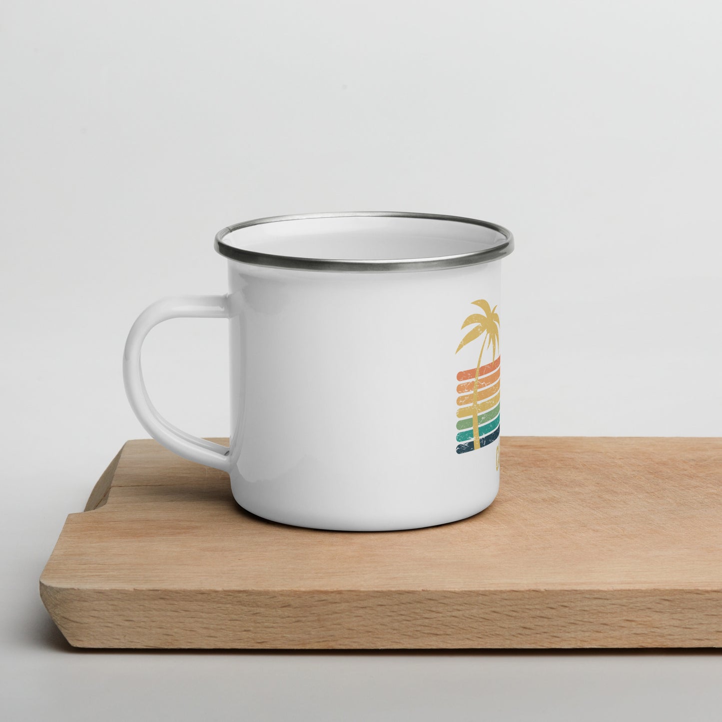 Vanwear Enamel Travel Mug - Camper Crew Sunset
