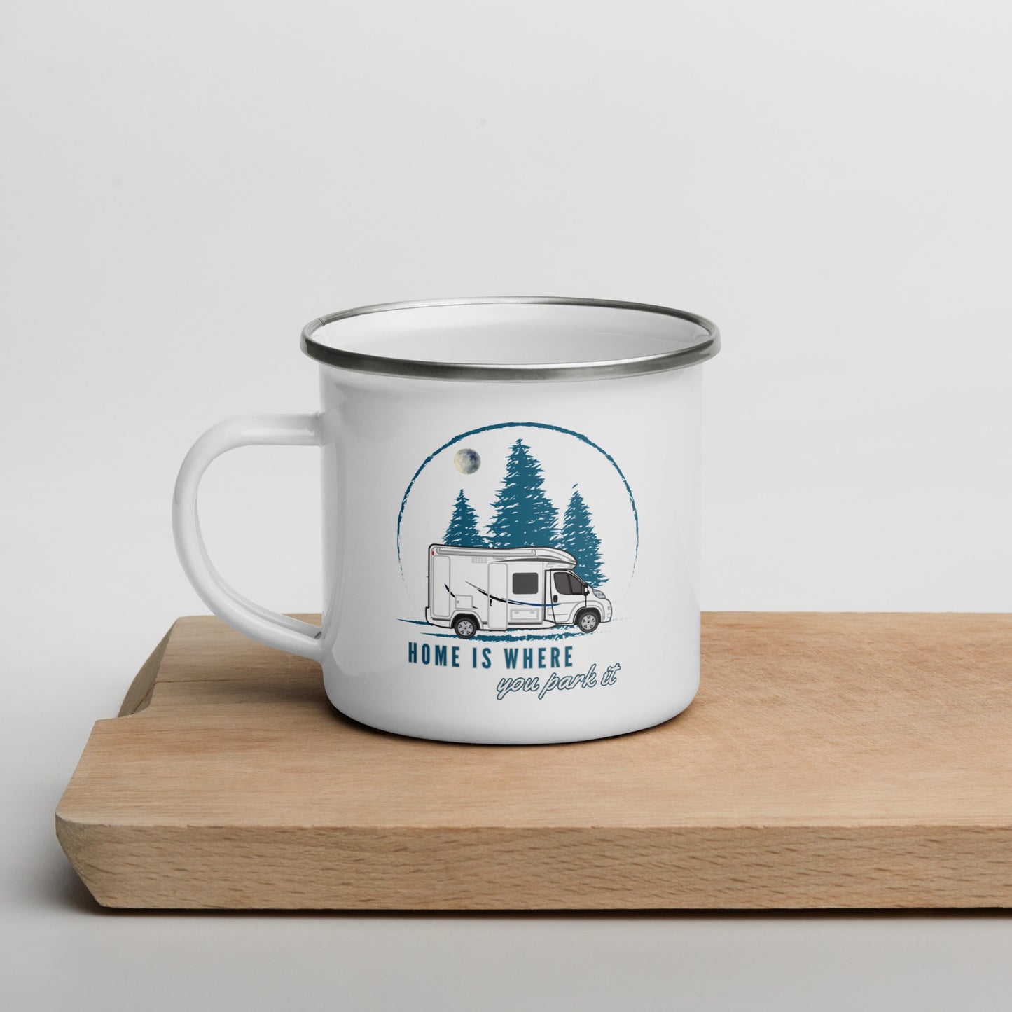 Vanwear Enamel Motorhome Travel Mug - Home is Where You Park it