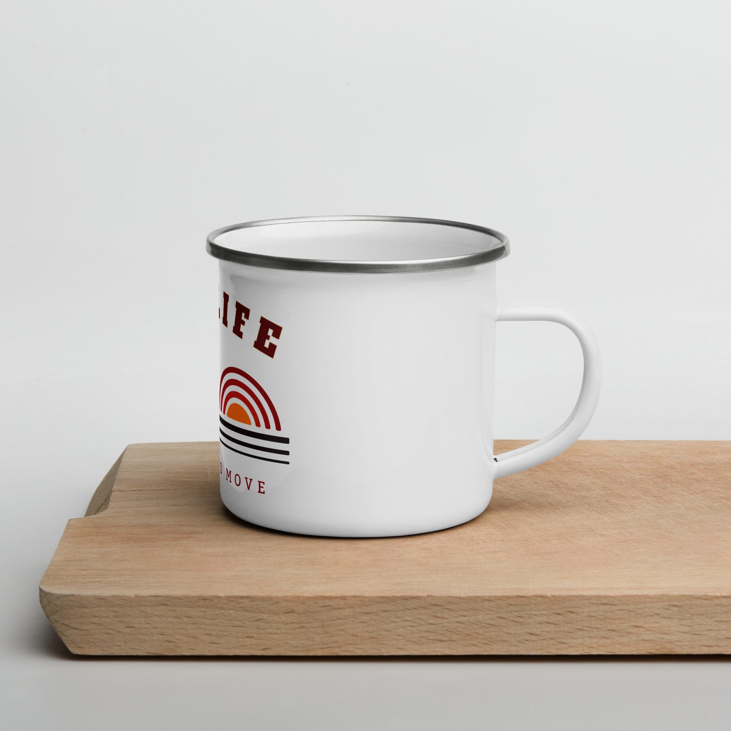 Vanwear Van Life Enamel Travel Mug - Mountain Peaks