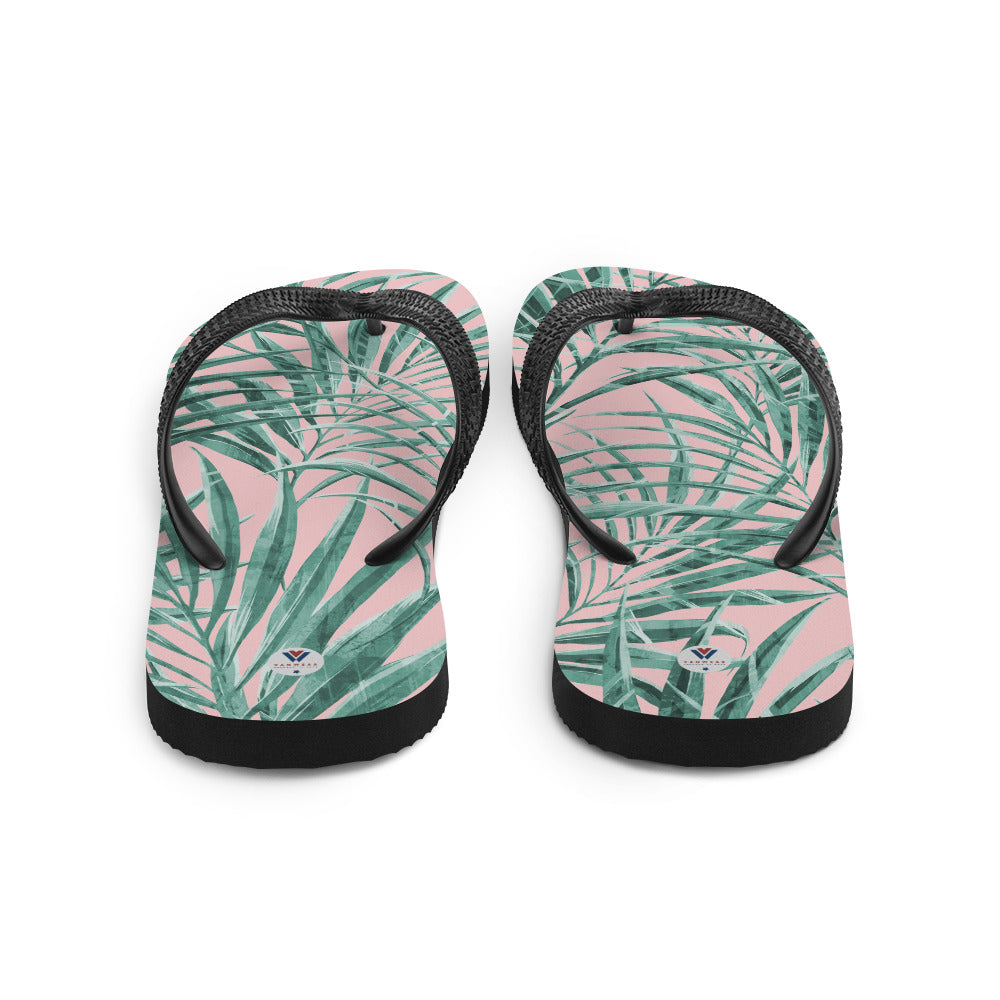 Vanwear Van Life Flip-Flops - Floral Palms