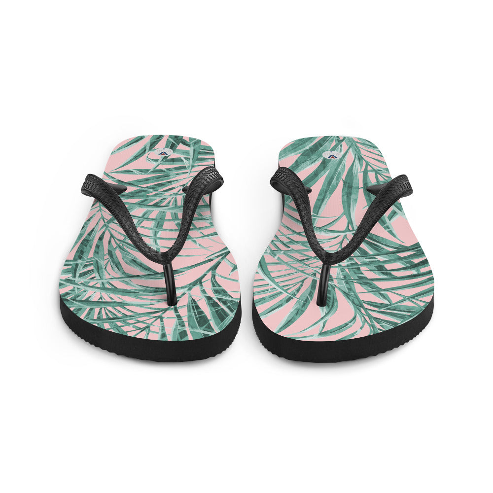Vanwear Van Life Flip-Flops - Floral Palms