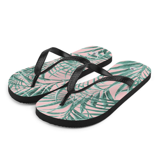 Vanwear Van Life Flip-Flops - Floral Palms