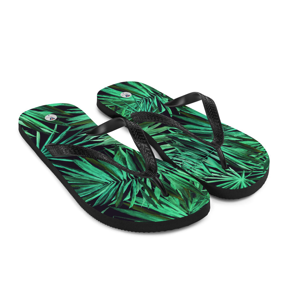 Vanwear Van Life Flip-Flops - Palm Leaves