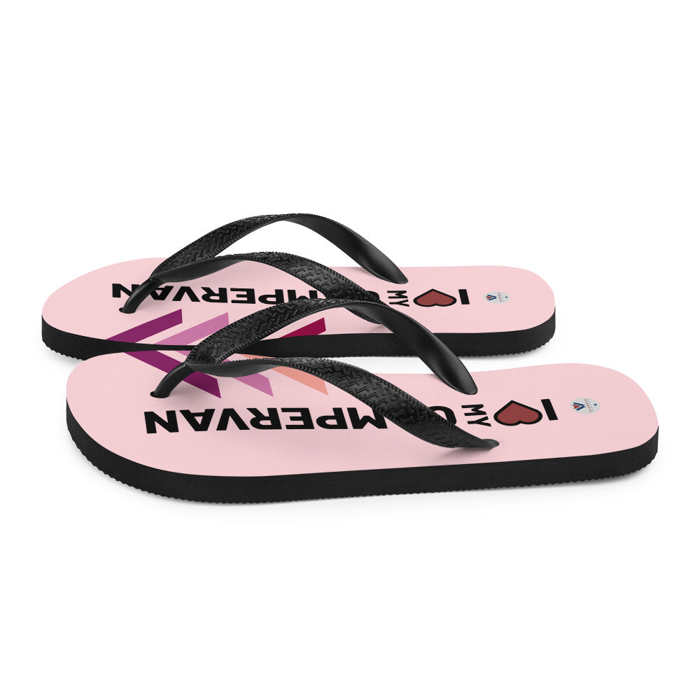 Vanwear Van Life Flip-Flops - Campervan Love Pink