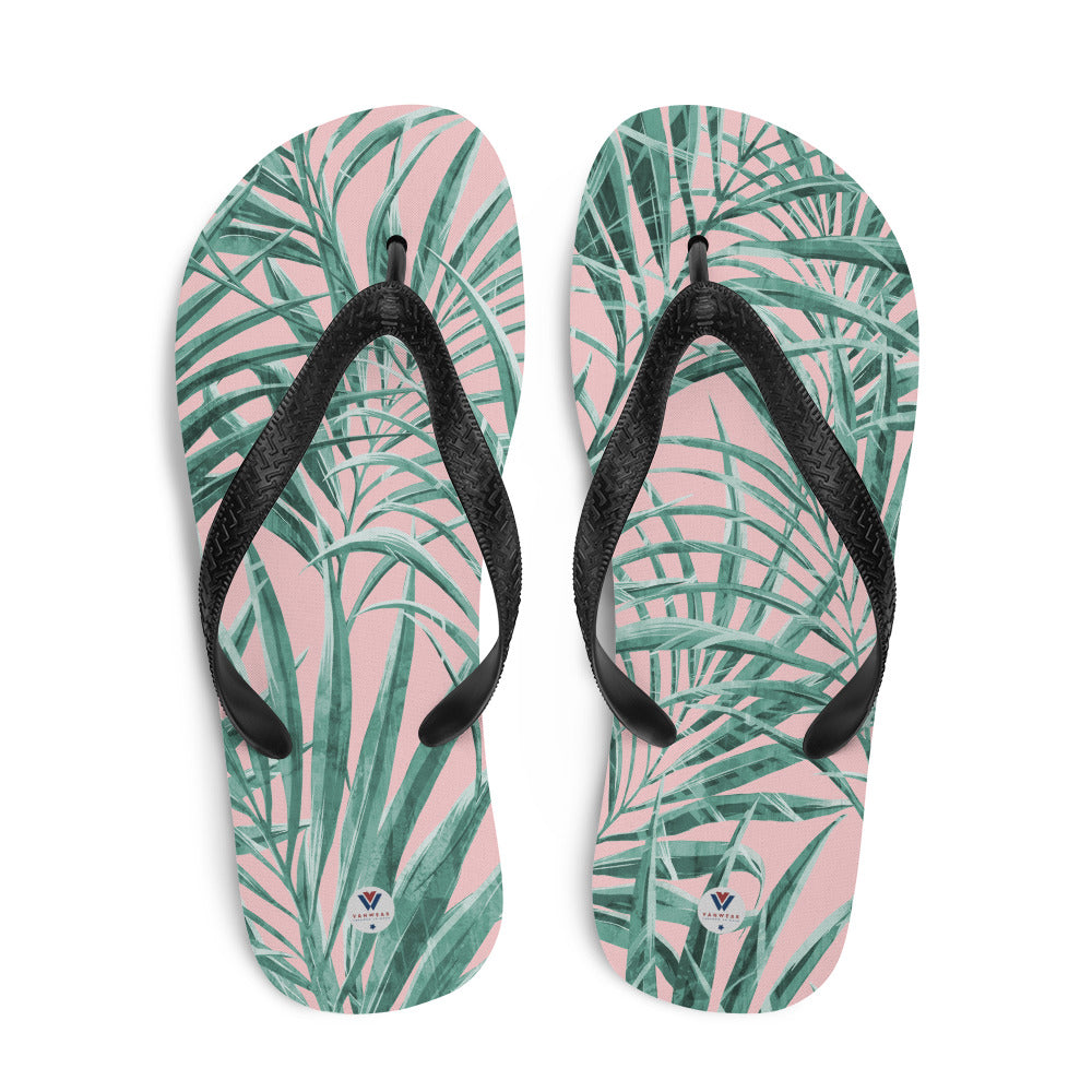 Vanwear Van Life Flip-Flops - Floral Palms