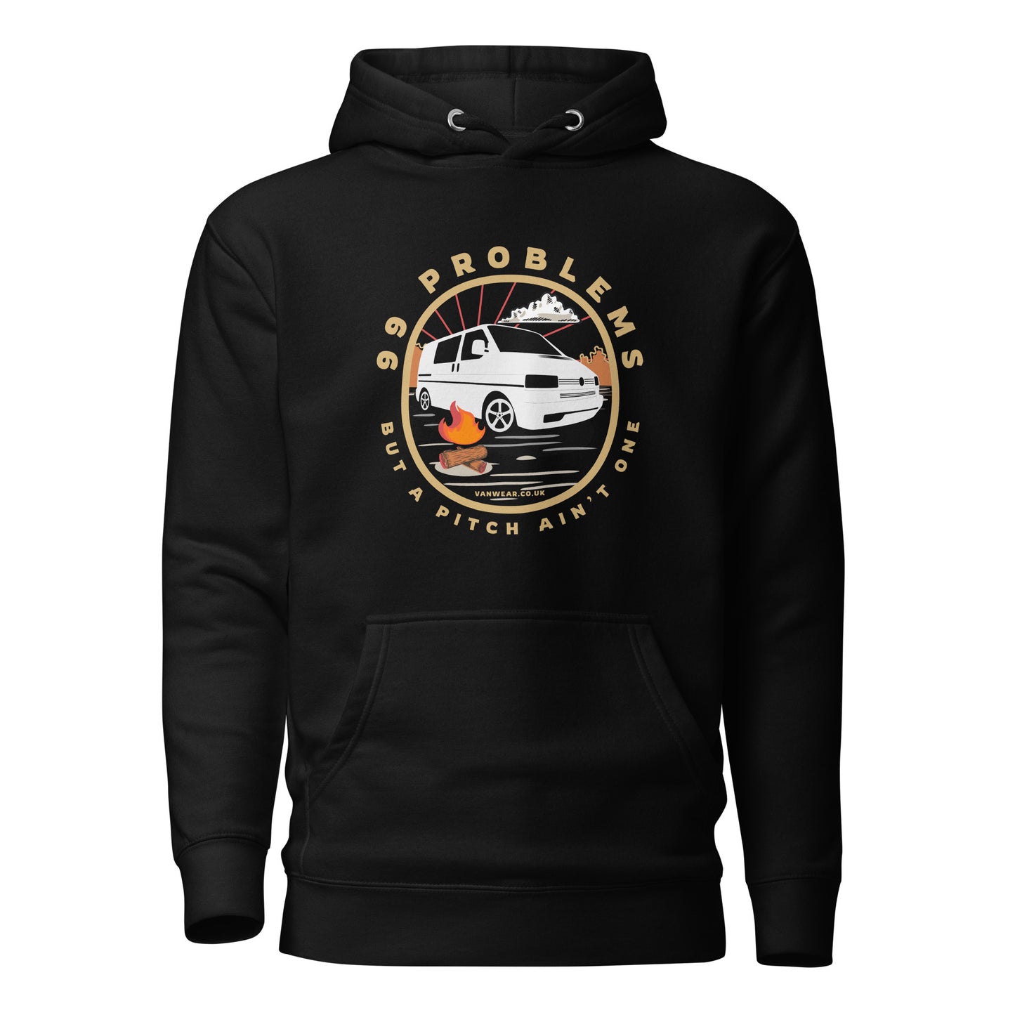 Vanwear 99 Problems VW T4 Campervan Hoodie - Campfire