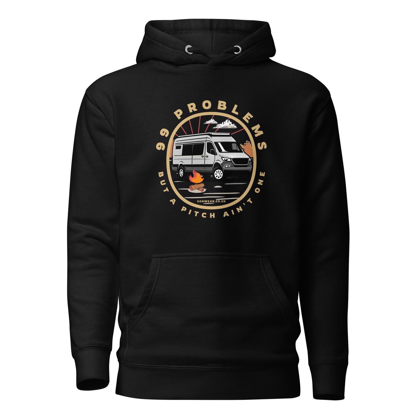 Vanwear 99 Problems Motorhome / Campervan Hoodie - Campfire