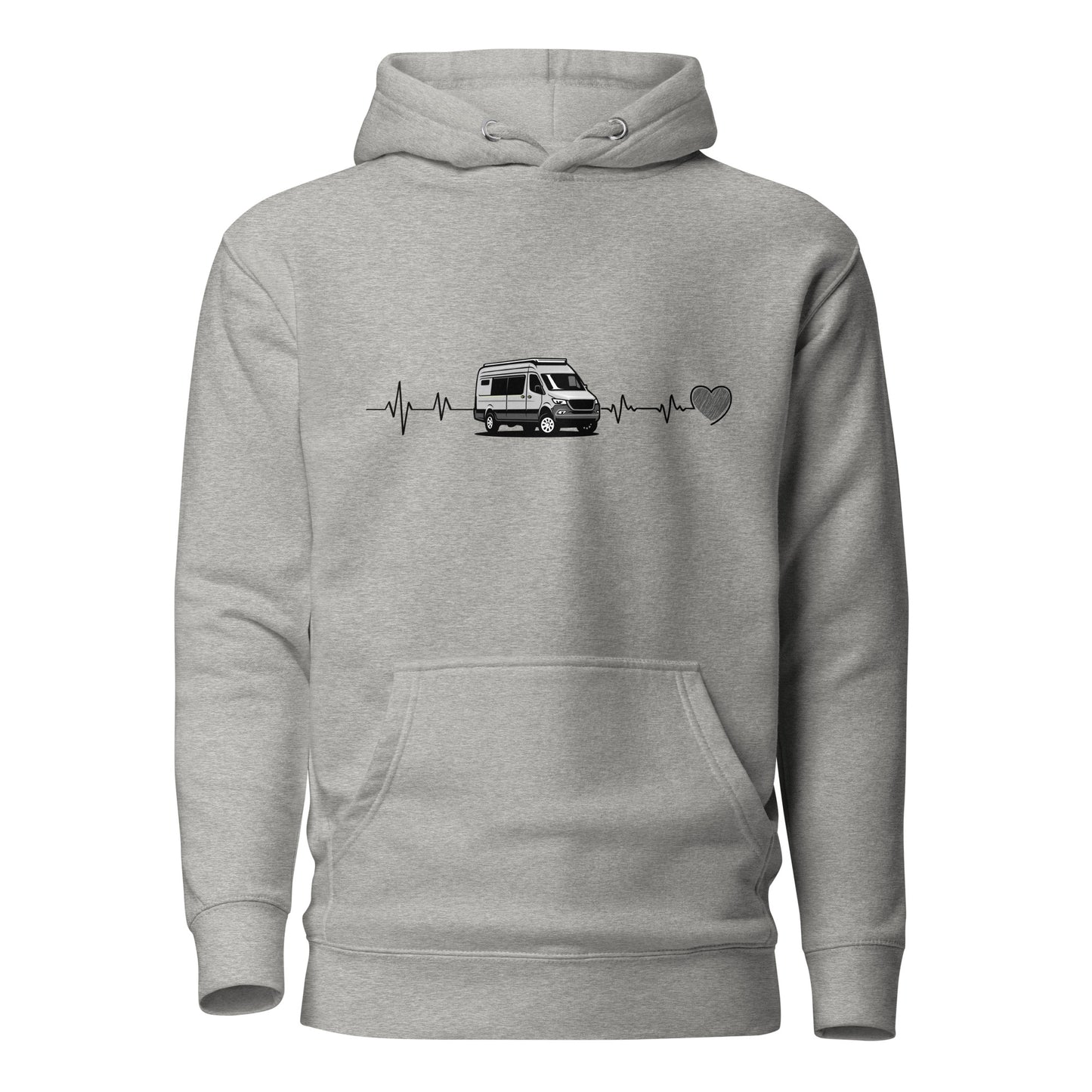 Vanwear Campervan / Auto Sleeper / Motorhome Heartbeat Unisex Hoodie