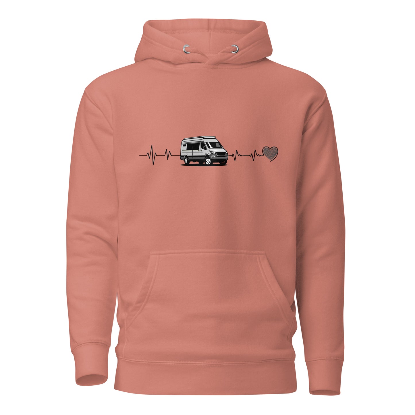 Vanwear Campervan / Auto Sleeper / Motorhome Heartbeat Unisex Hoodie