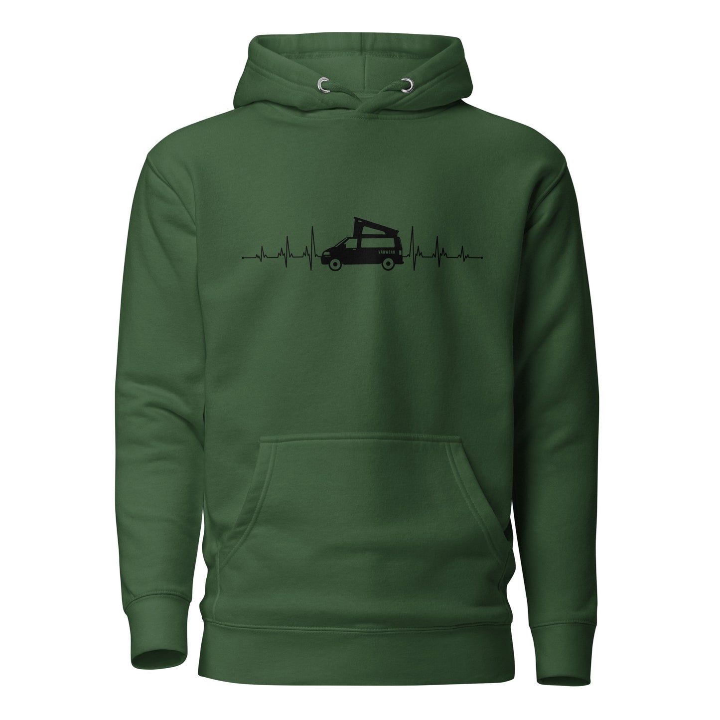 Vanwear VW T5 T6 Heartbeat Unisex Campervan Hoodie