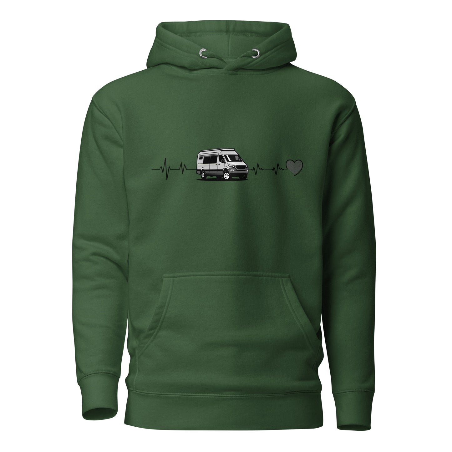 Vanwear Campervan / Auto Sleeper / Motorhome Heartbeat Unisex Hoodie