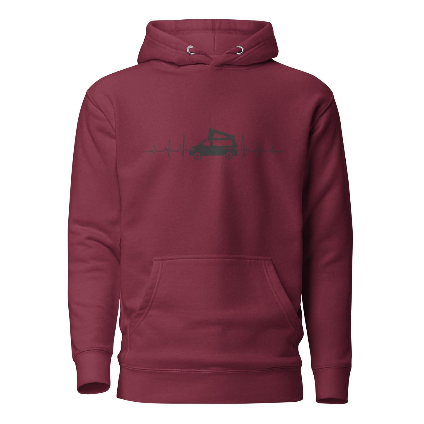 Vanwear VW T5 T6 Heartbeat Unisex Campervan Hoodie