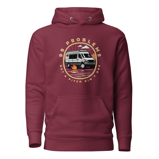 Vanwear 99 Problems Motorhome / Campervan Hoodie - Campfire