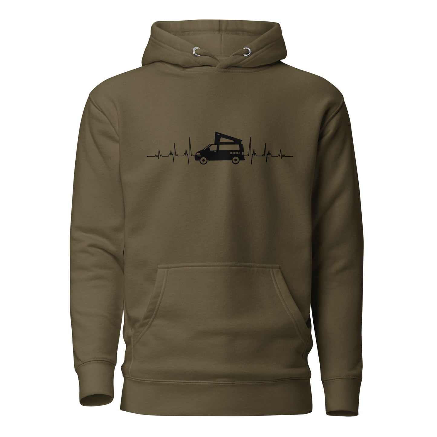 Vanwear VW T5 T6 Heartbeat Unisex Campervan Hoodie