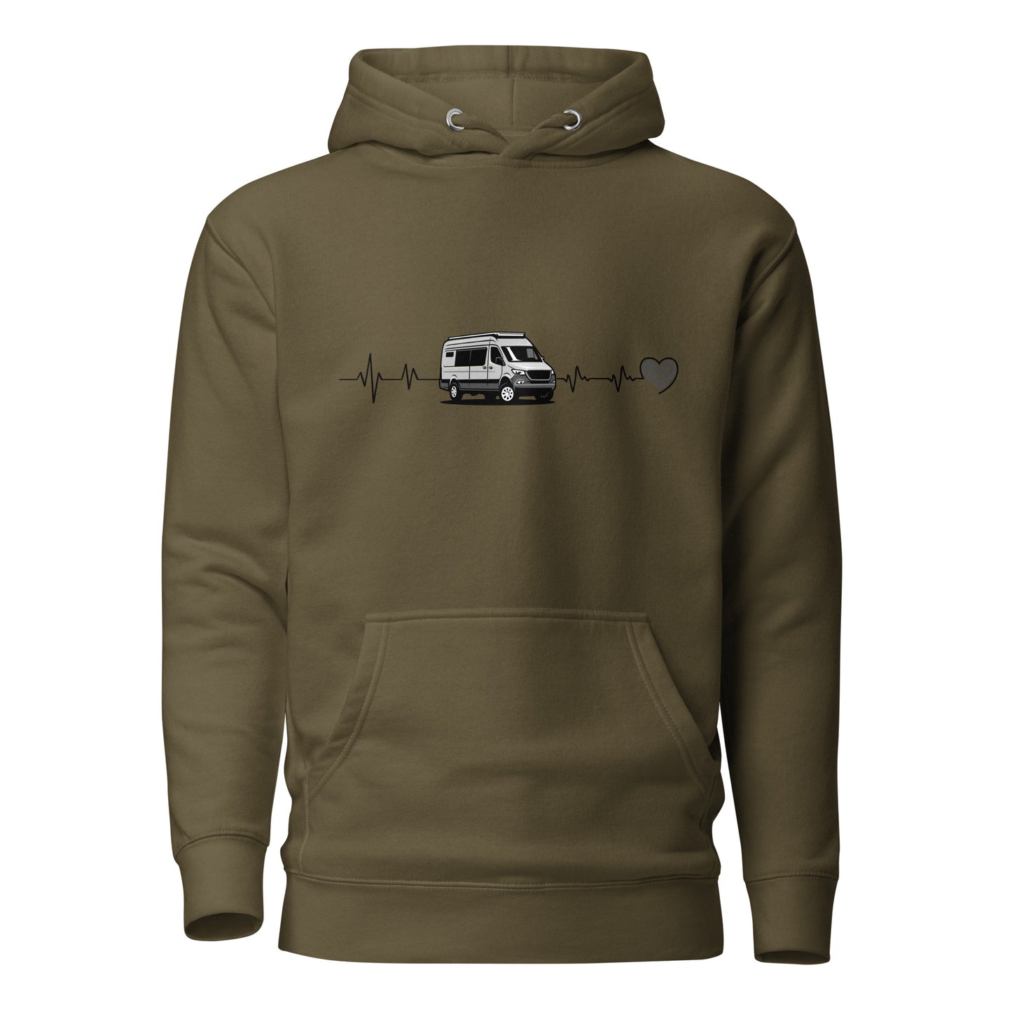 Vanwear Campervan / Auto Sleeper / Motorhome Heartbeat Unisex Hoodie