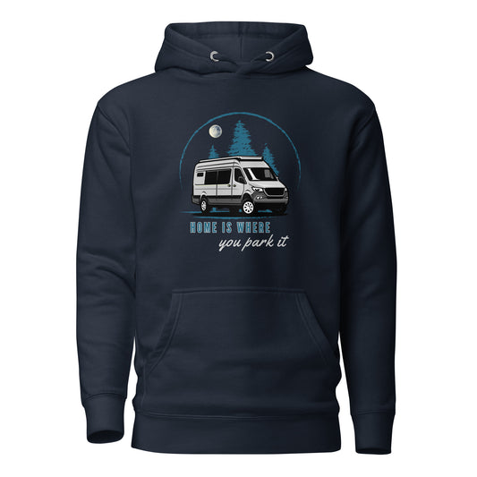 Home is Where You Park it Motorhome Campervan Hoodie
