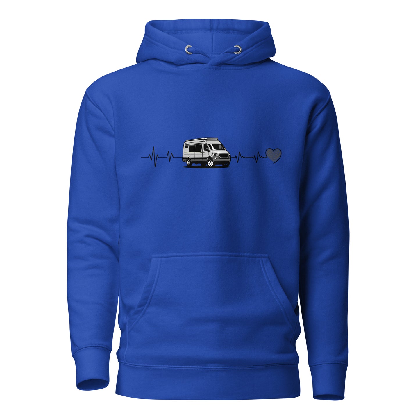 Vanwear Campervan / Auto Sleeper / Motorhome Heartbeat Unisex Hoodie