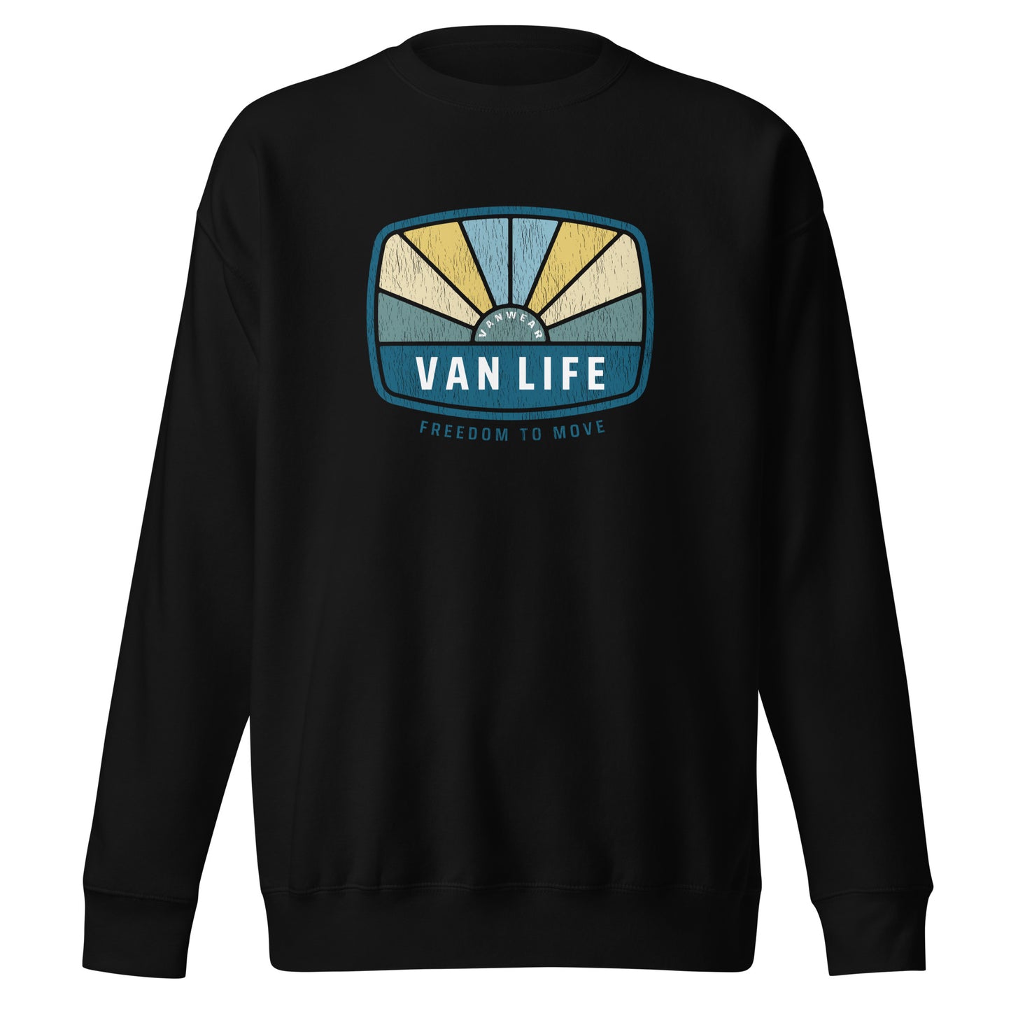 Vanwear Van Life Unisex Campervan Sweatshirt - Sunrays