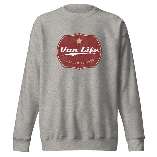 Vanwear Van Life Retro Look Sweatshirt - Retro Gold Star