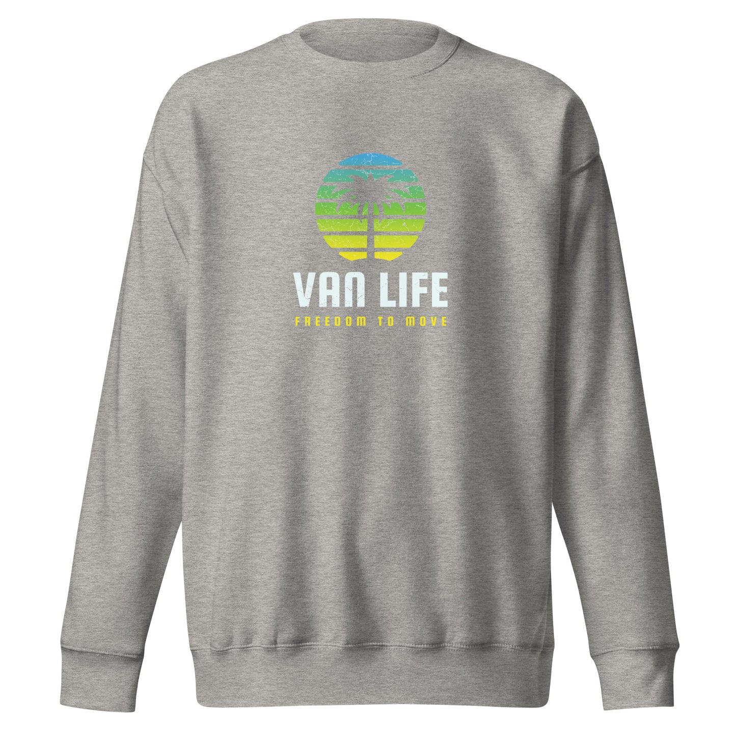 Vanwear Van Life Retro Sweatshirt - Sunset Palm
