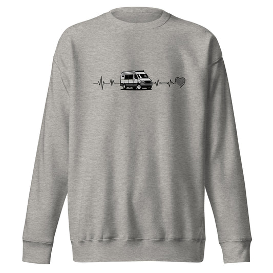 Vanwear Campervan / Auto Sleeper / Motorhome Heartbeat Sweatshirt