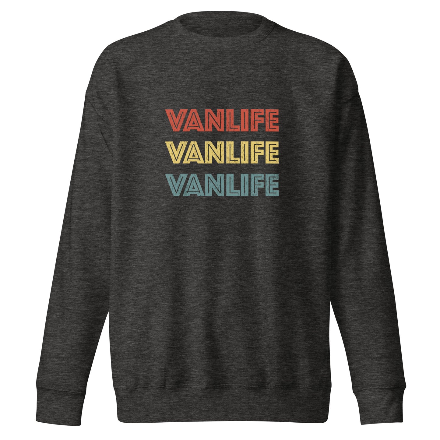 Vanwear Van Life Campervan Retro Look Sweatshirt - 3 Lines