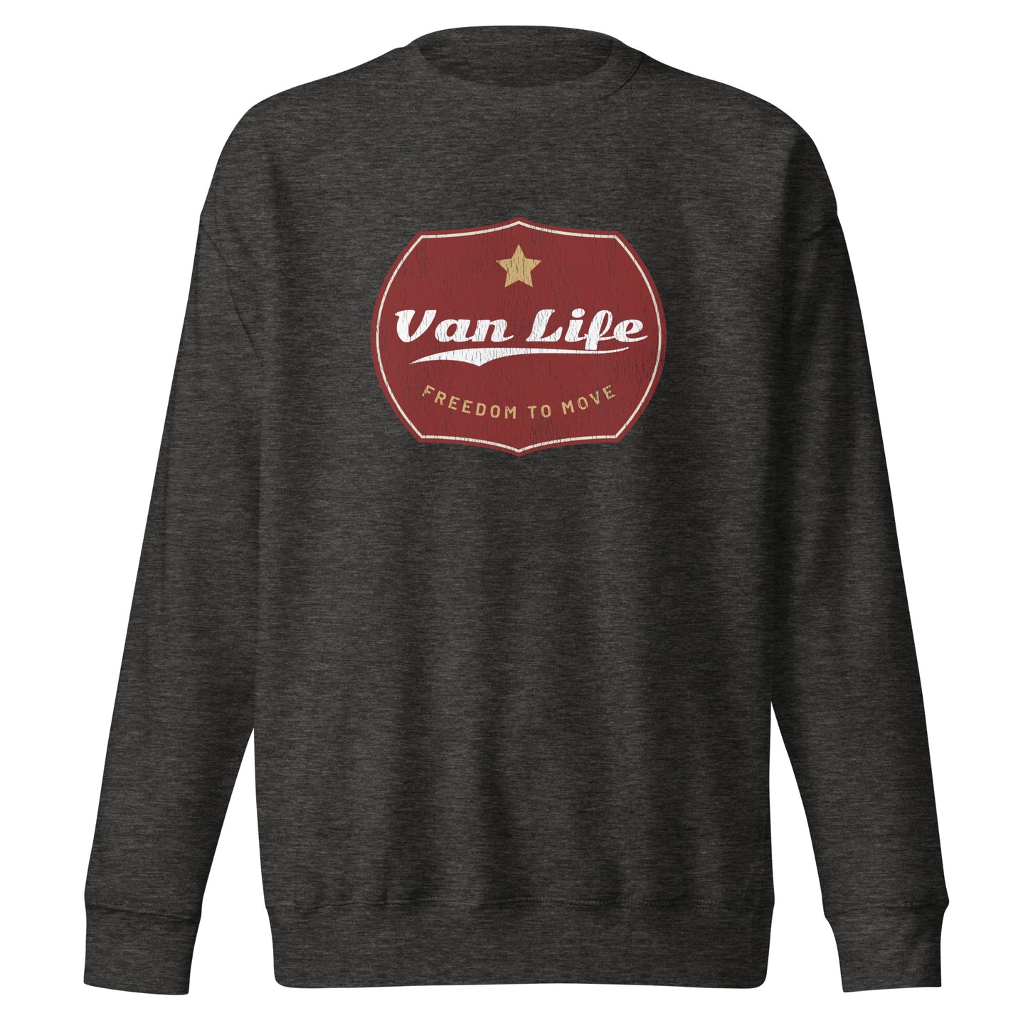 Vanwear Van Life Retro Look Sweatshirt - Retro Gold Star