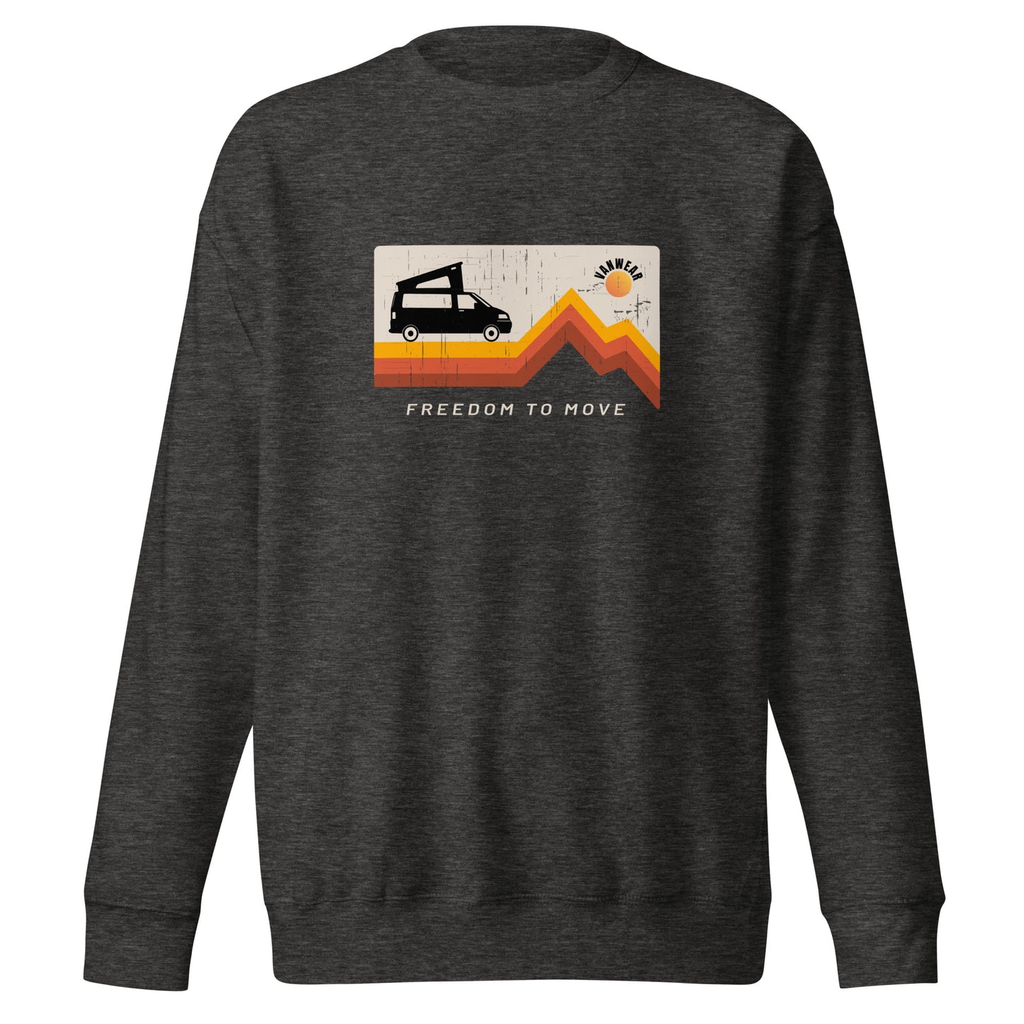 Vanwear T5, T6 Campervan Unisex Sweatshirt - Pop Top Explorer Sun