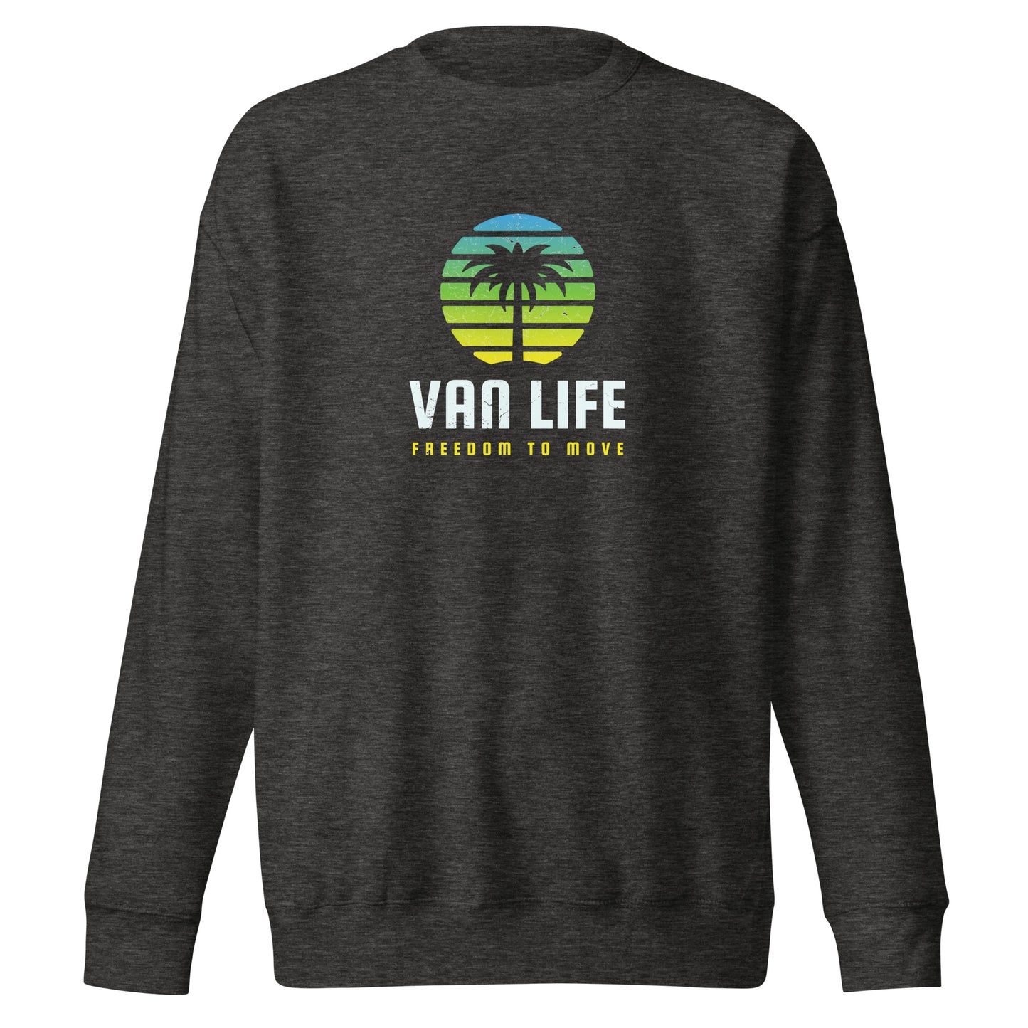 Vanwear Van Life Retro Sweatshirt - Sunset Palm