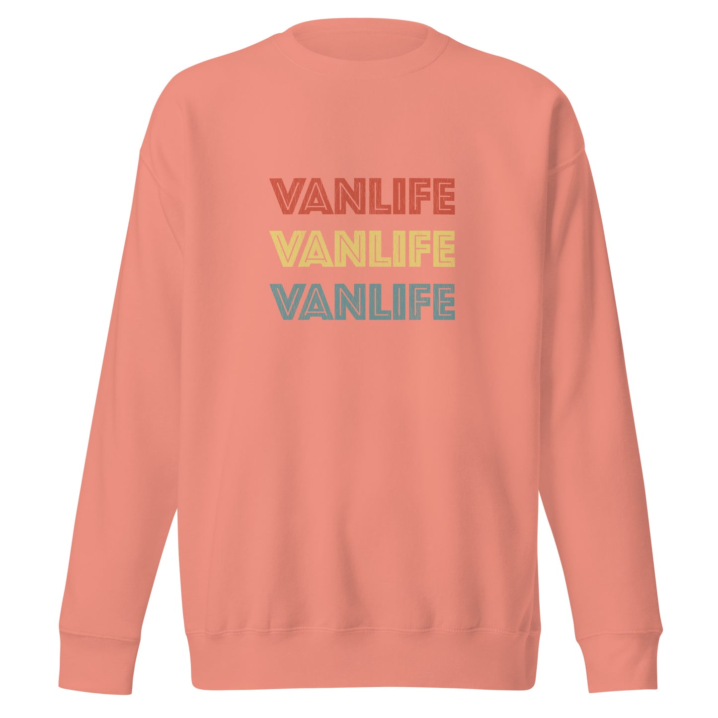 Vanwear Van Life Campervan Retro Look Sweatshirt - 3 Lines