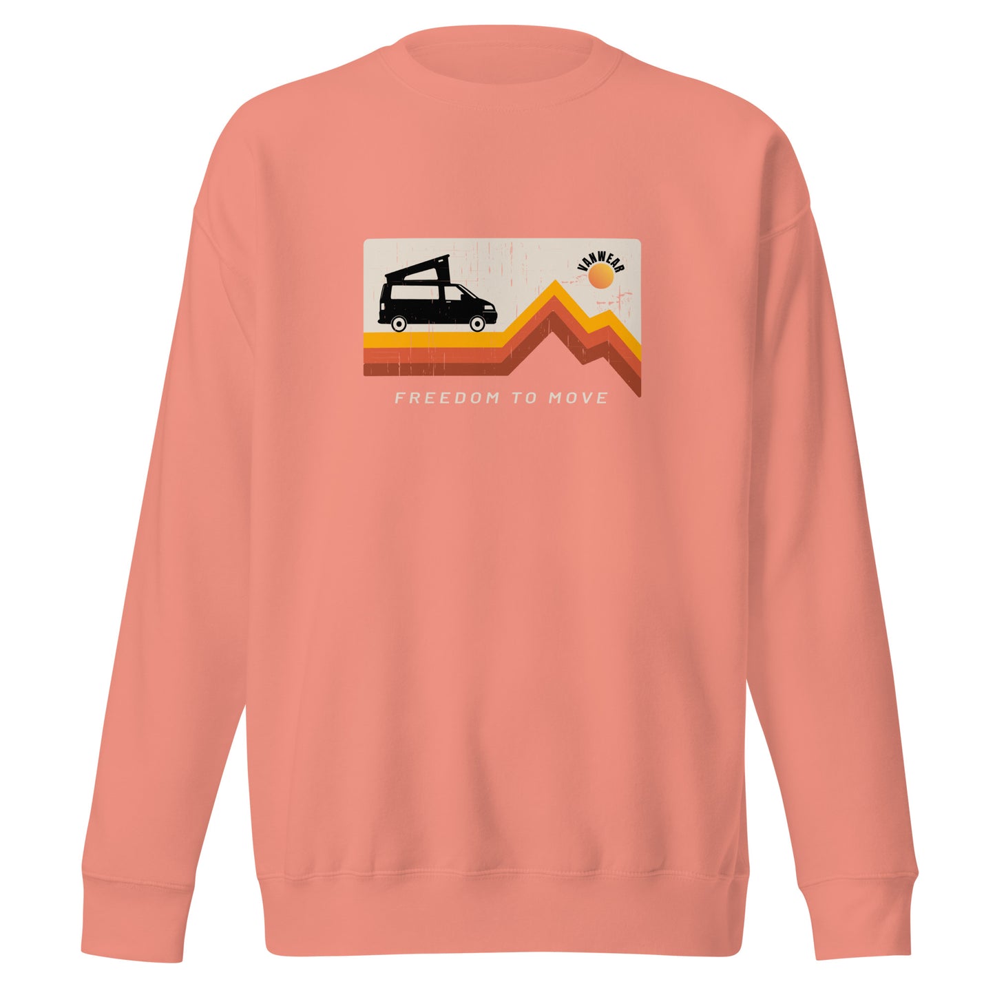 Vanwear T5, T6 Campervan Unisex Sweatshirt - Pop Top Explorer Sun