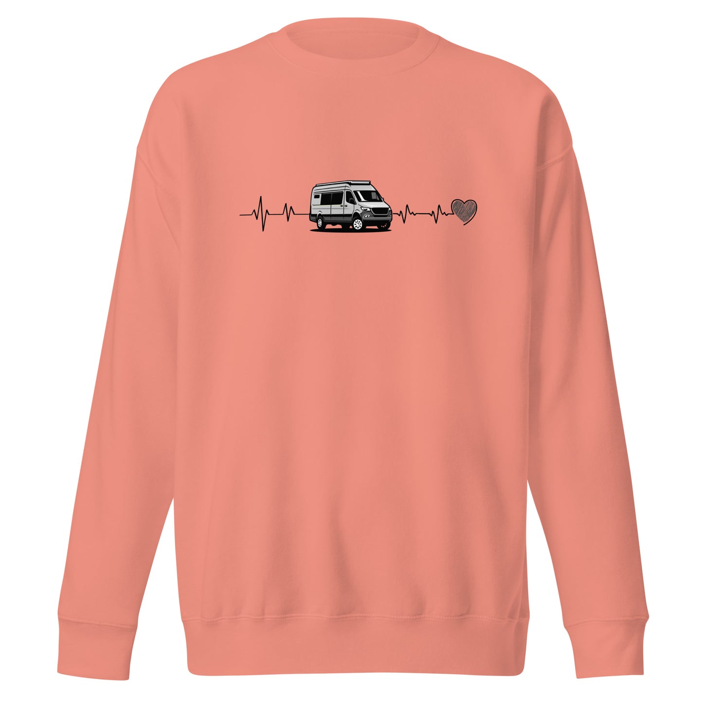 Vanwear Campervan / Auto Sleeper / Motorhome Heartbeat Sweatshirt