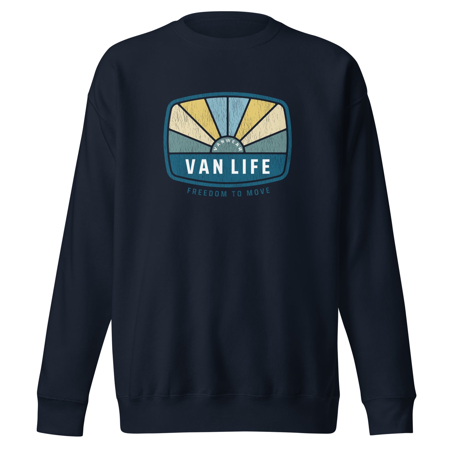 Vanwear Van Life Unisex Campervan Sweatshirt - Sunrays