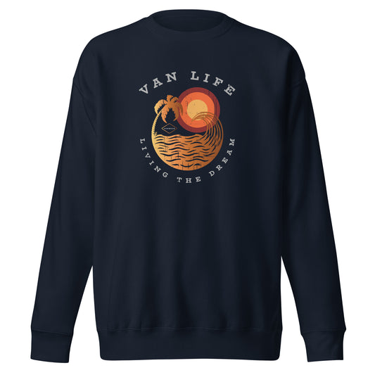 Vanwear Van Life Sweatshirt - Sunset Wave