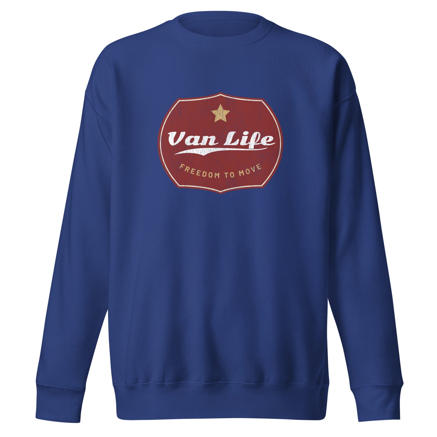 Vanwear Van Life Retro Look Sweatshirt - Retro Gold Star