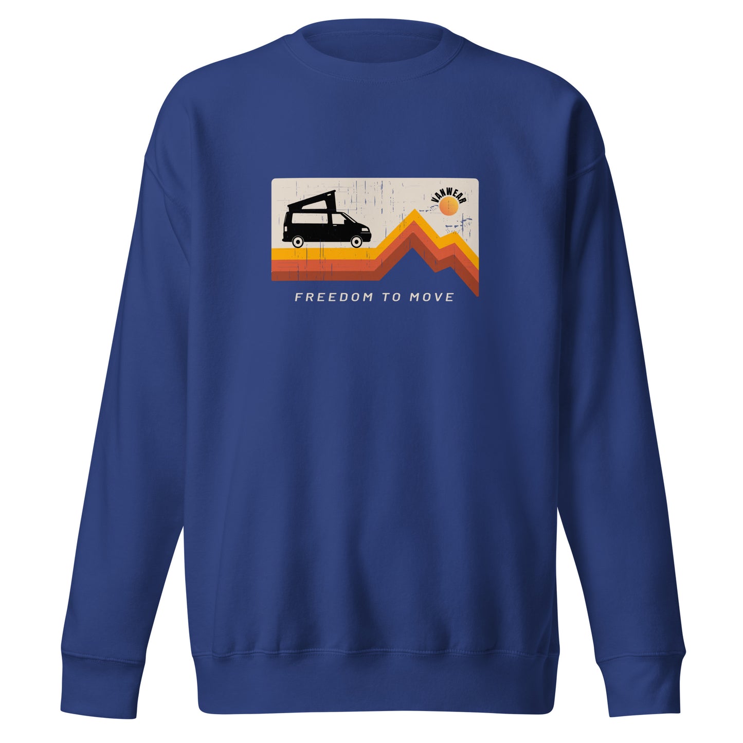 Vanwear T5, T6 Campervan Unisex Sweatshirt - Pop Top Explorer Sun