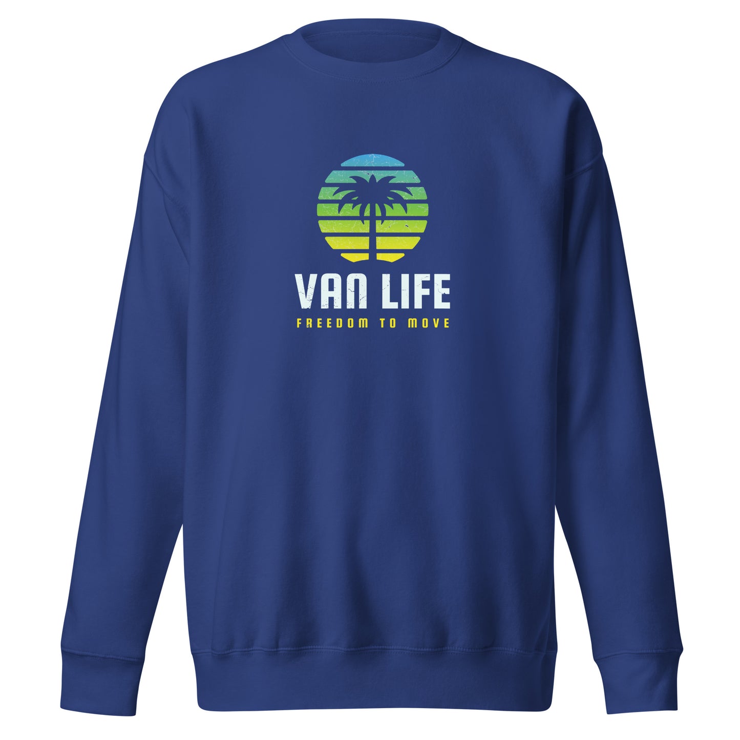 Vanwear Van Life Retro Sweatshirt - Sunset Palm