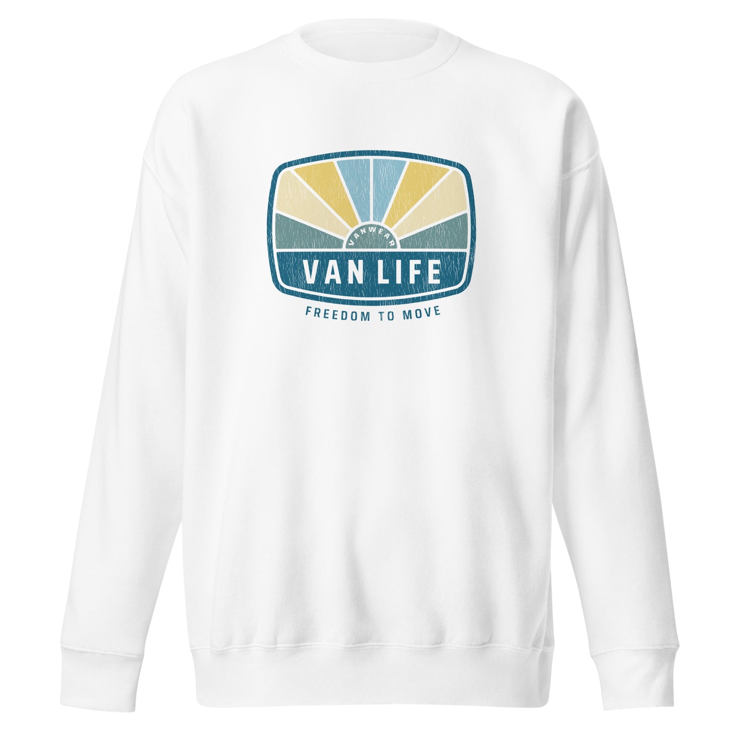 Vanwear Van Life Unisex Campervan Sweatshirt - Sunrays