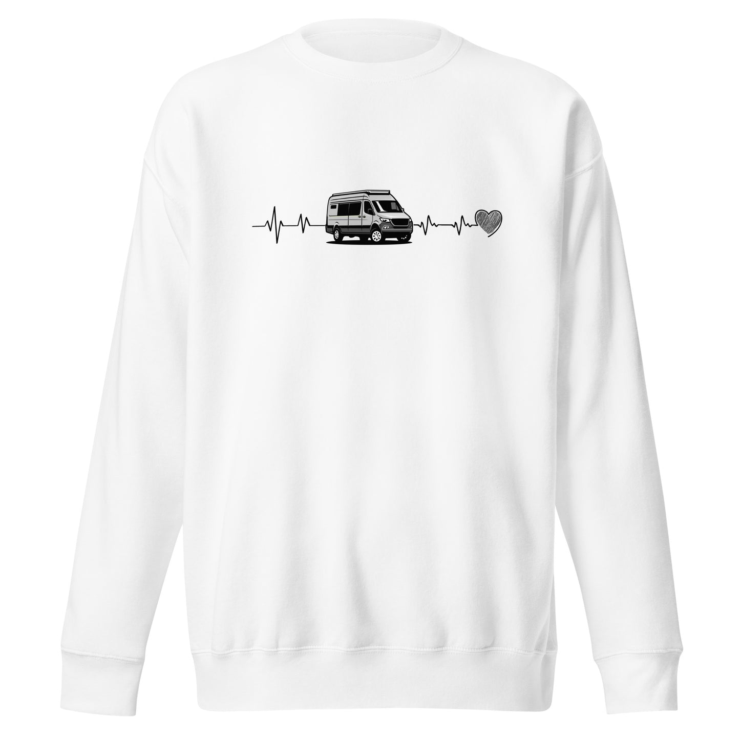 Vanwear Campervan / Auto Sleeper / Motorhome Heartbeat Sweatshirt
