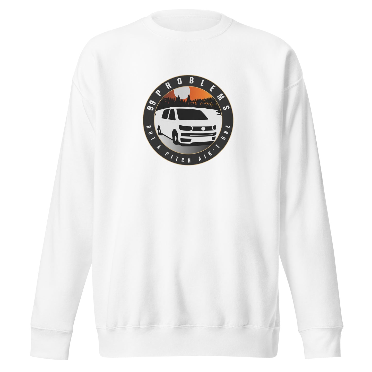 Vanwear Volkswagen VW T5 99 Problems Campervan Sweatshirt - Lakeside
